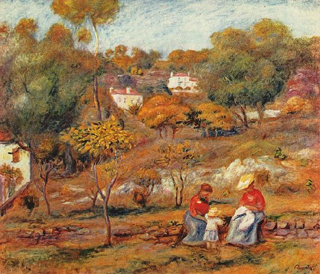 Pierre-Auguste Renoir Landschaft bei Cagnes China oil painting art